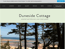 Tablet Screenshot of dunesidecottage.com